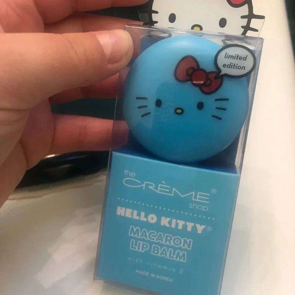 NIB HELLO KITTY MACARON LIP BALM